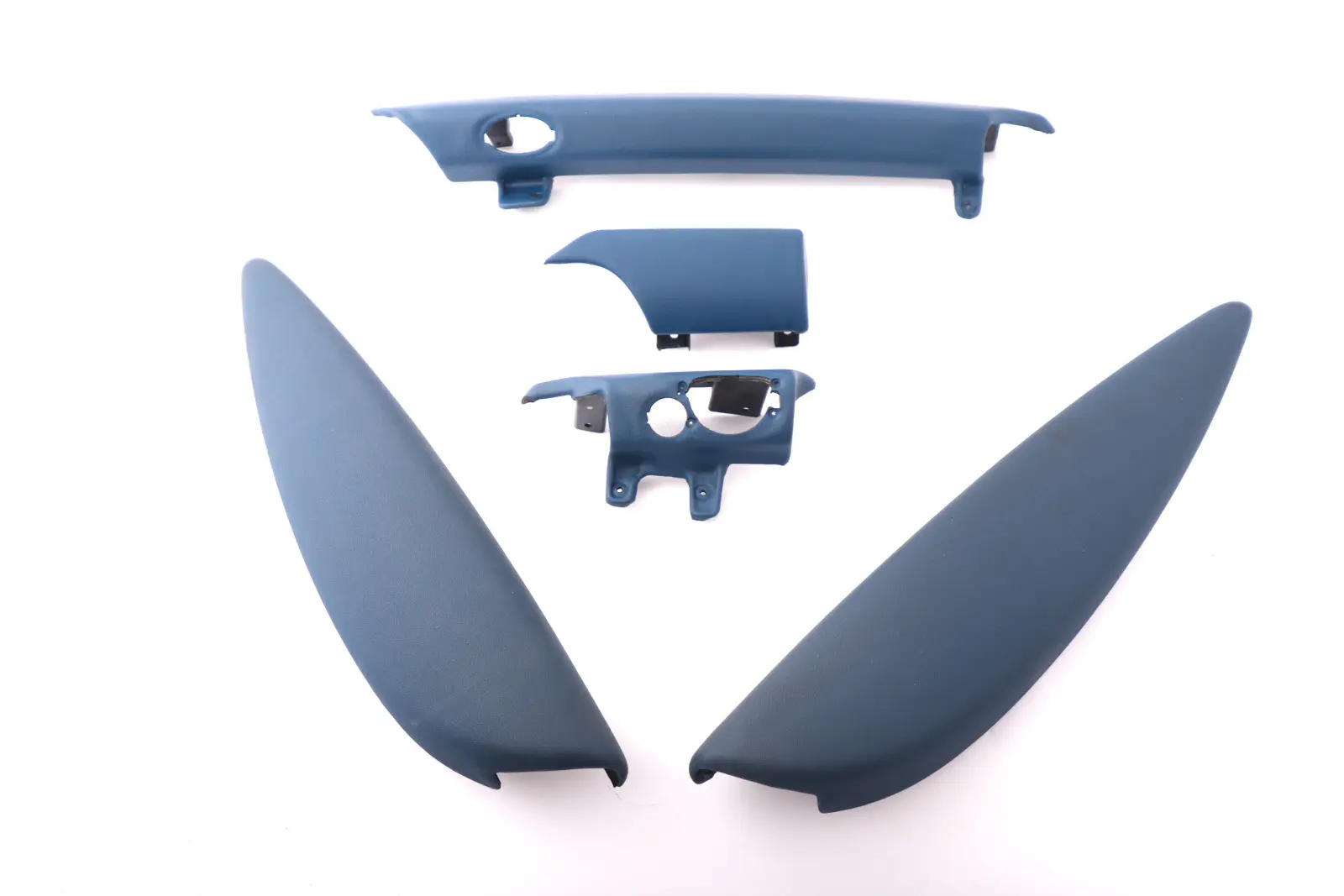 Mini One 5 R56 R57 R58 Dashboard Dash Lower Trim Cover Set Pacific Blue