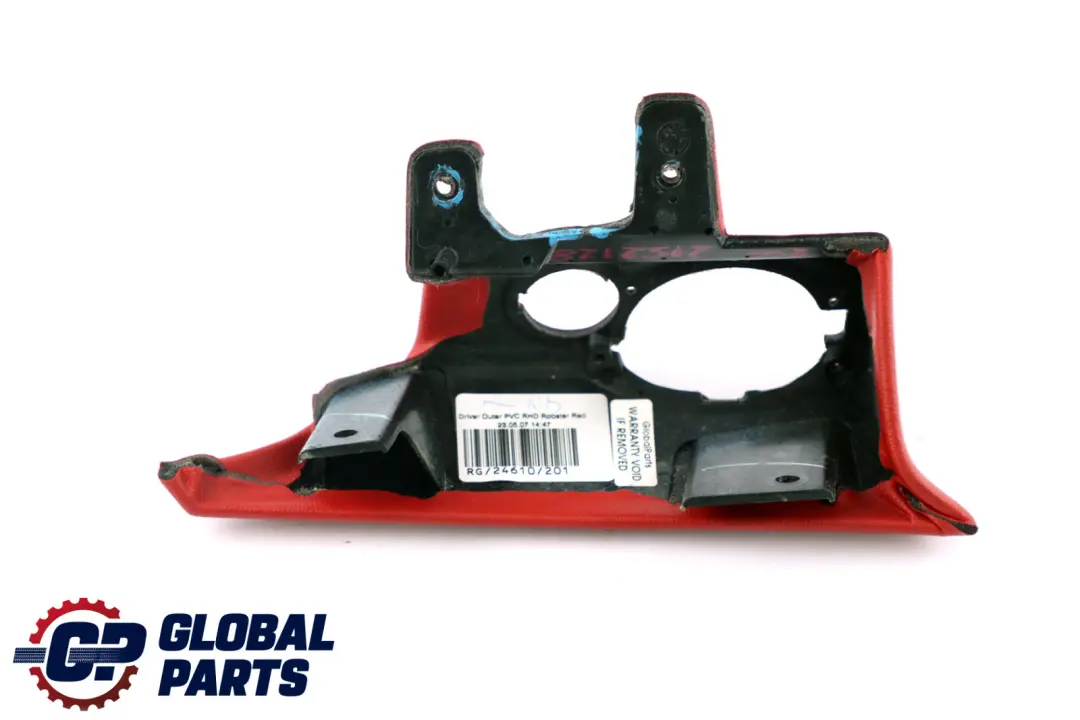 Mini Cooper One R55 R56 R57 Cover Knee Protection Driver's Side Rooster Red