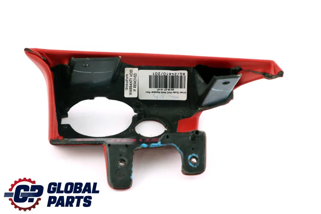 Mini Cooper One R55 R56 R57 Cover Knee Protection Driver's Side Rooster Red