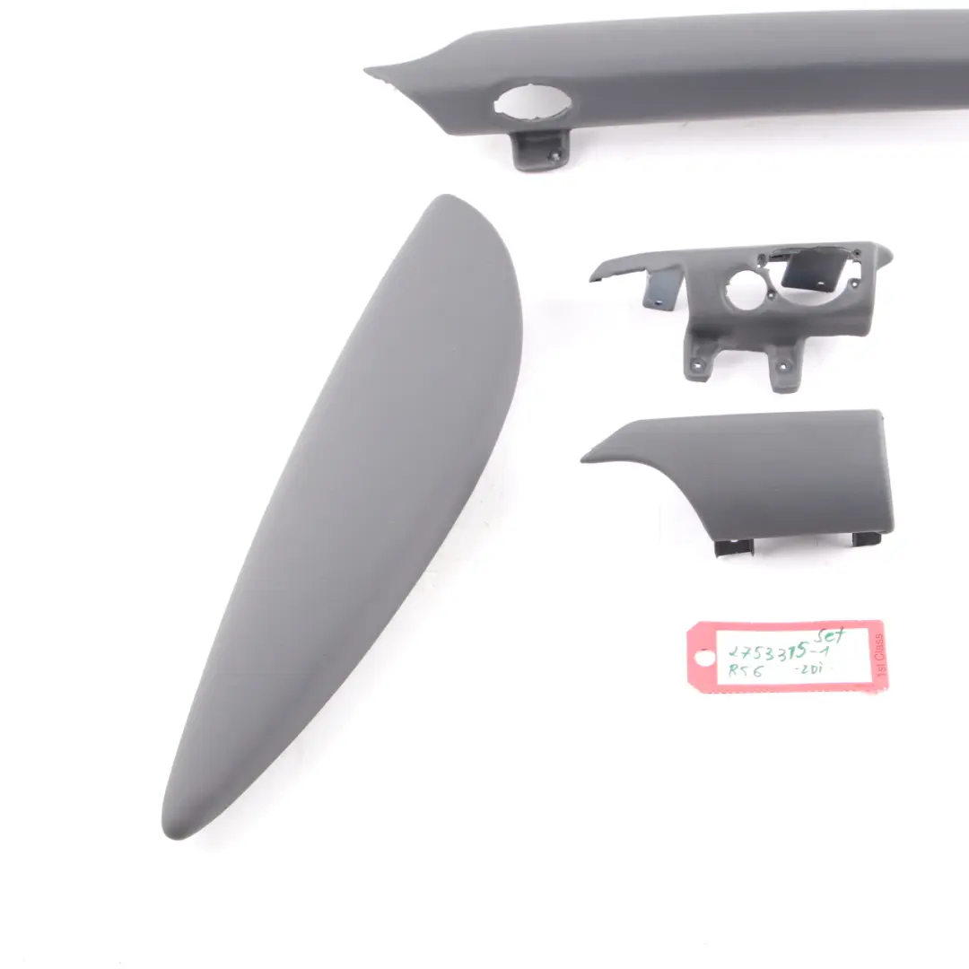 Mini Cooper One R56 Dashboard Dash Lower Trim Set Kit Dark Grey