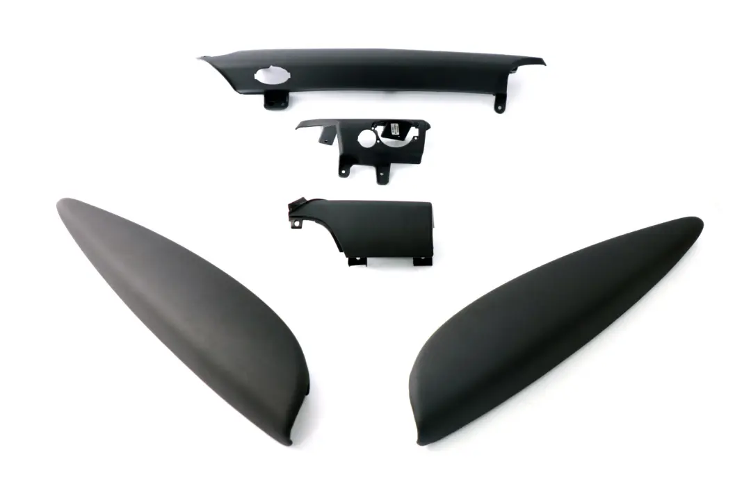 BMW Mini Cooper One 7 R56 Dashboard Dash Lower Trim Set Kit Dark Grey Plastic