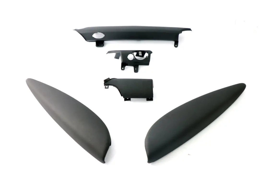 BMW Mini Cooper One 7 R56 Dashboard Dash Lower Trim Set Kit Dark Grey Plastic