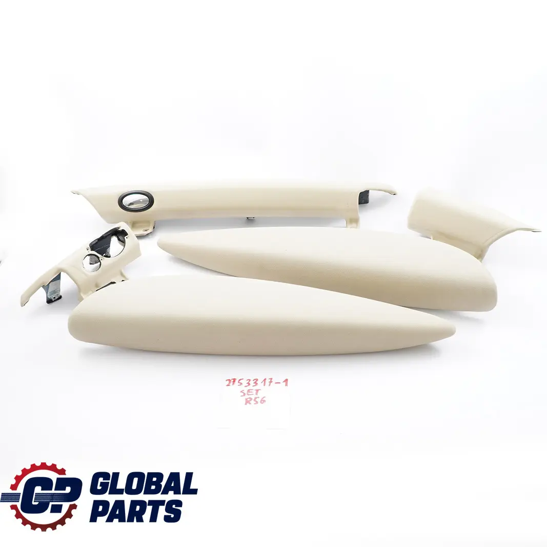 BMW Mini Cooper One R56 R57 Cover Dashboard Dash Lower Trim Set Kit Cream White