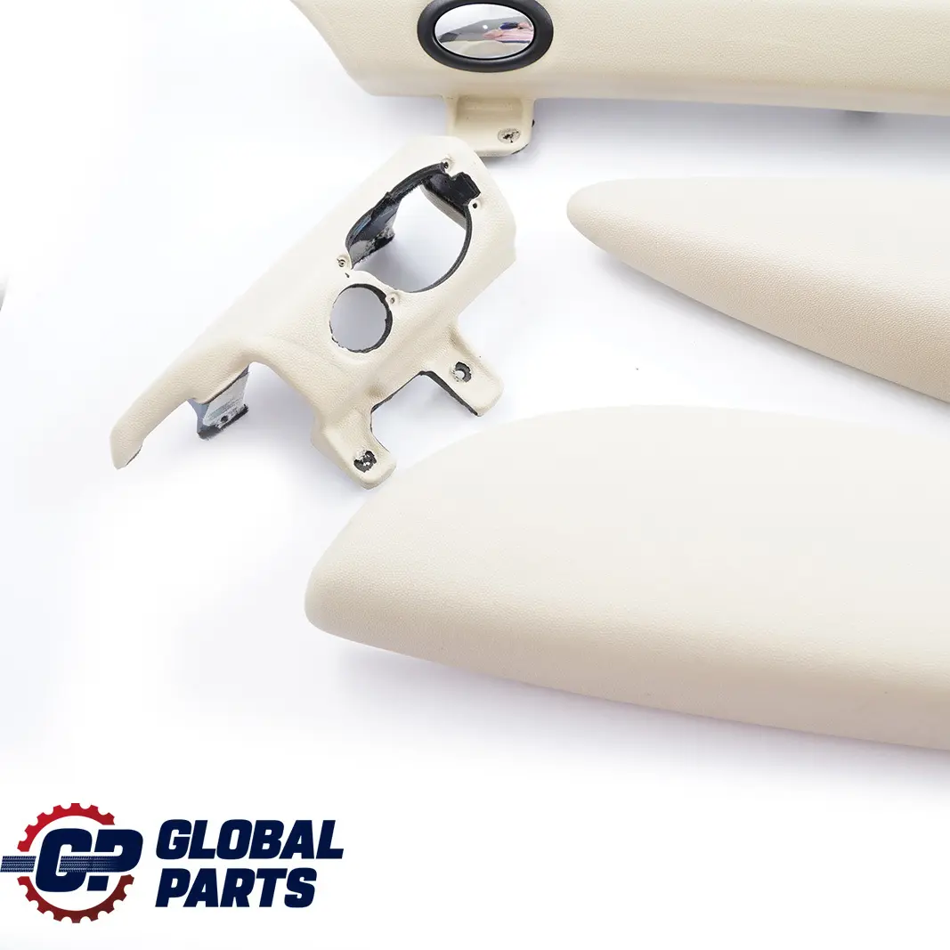 BMW Mini Cooper One R56 R57 Cover Dashboard Dash Lower Trim Set Kit Cream White