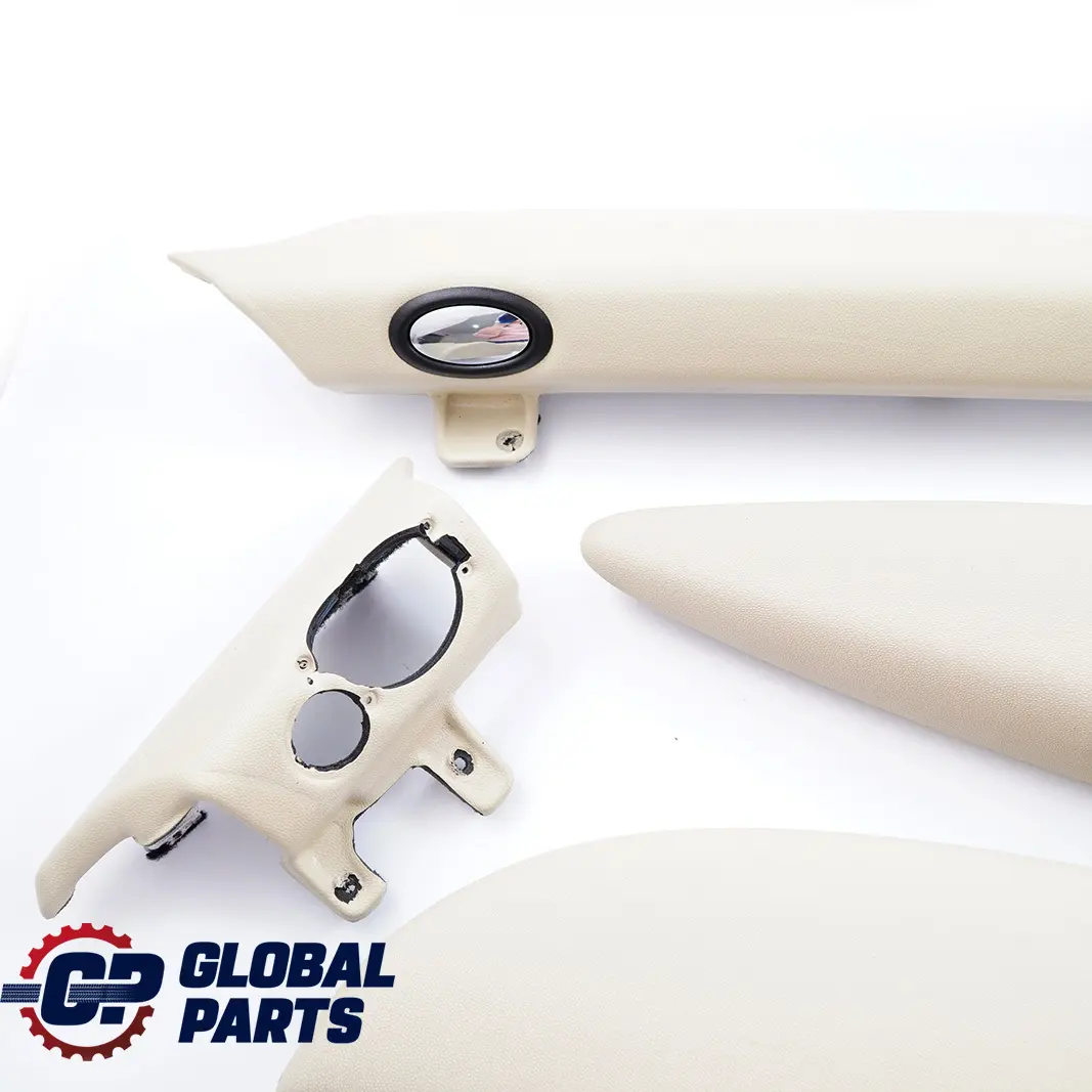 BMW Mini Cooper One R56 R57 Cover Dashboard Dash Lower Trim Set Kit Cream White