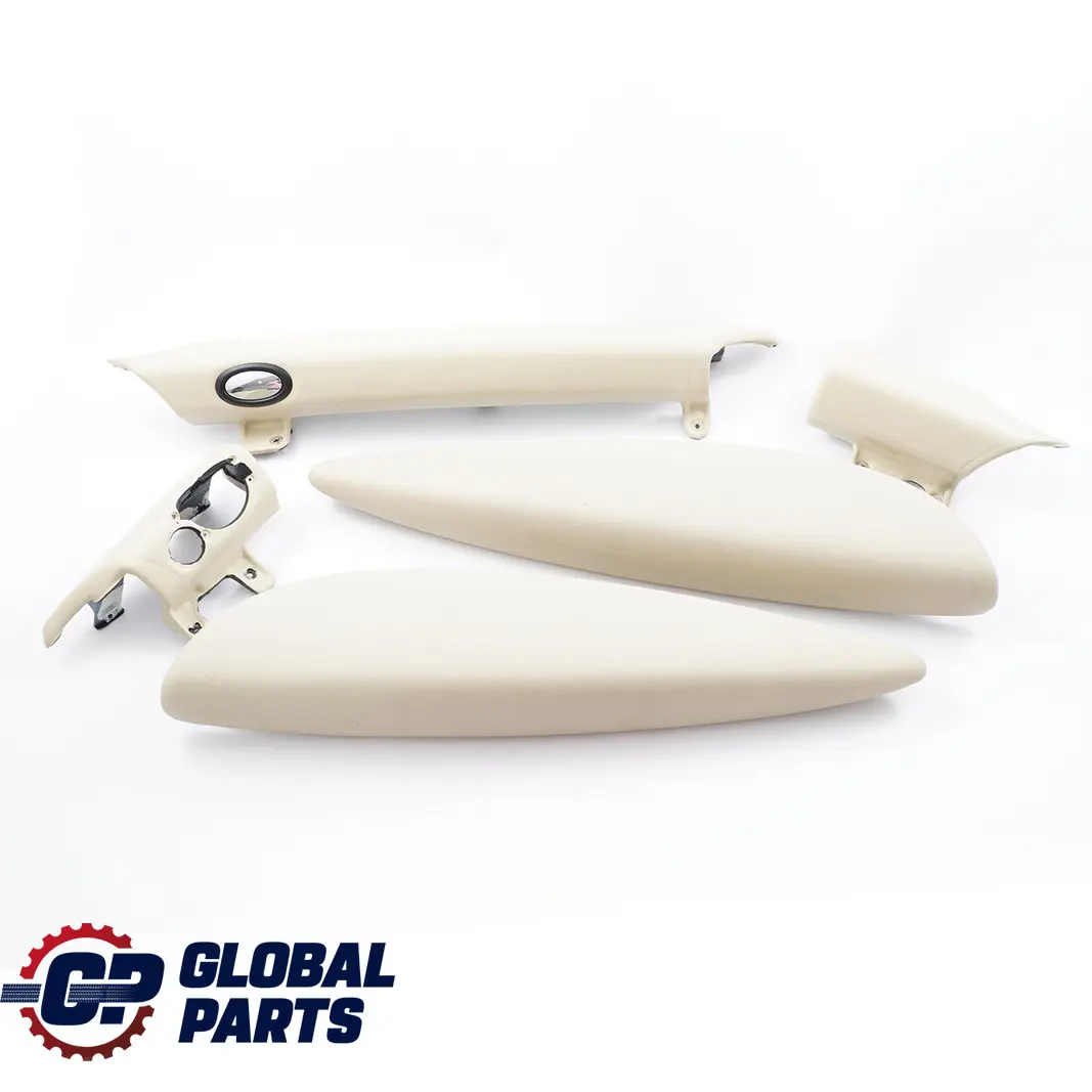 BMW Mini Cooper One R56 R57 Cover Dashboard Dash Lower Trim Set Kit Cream White