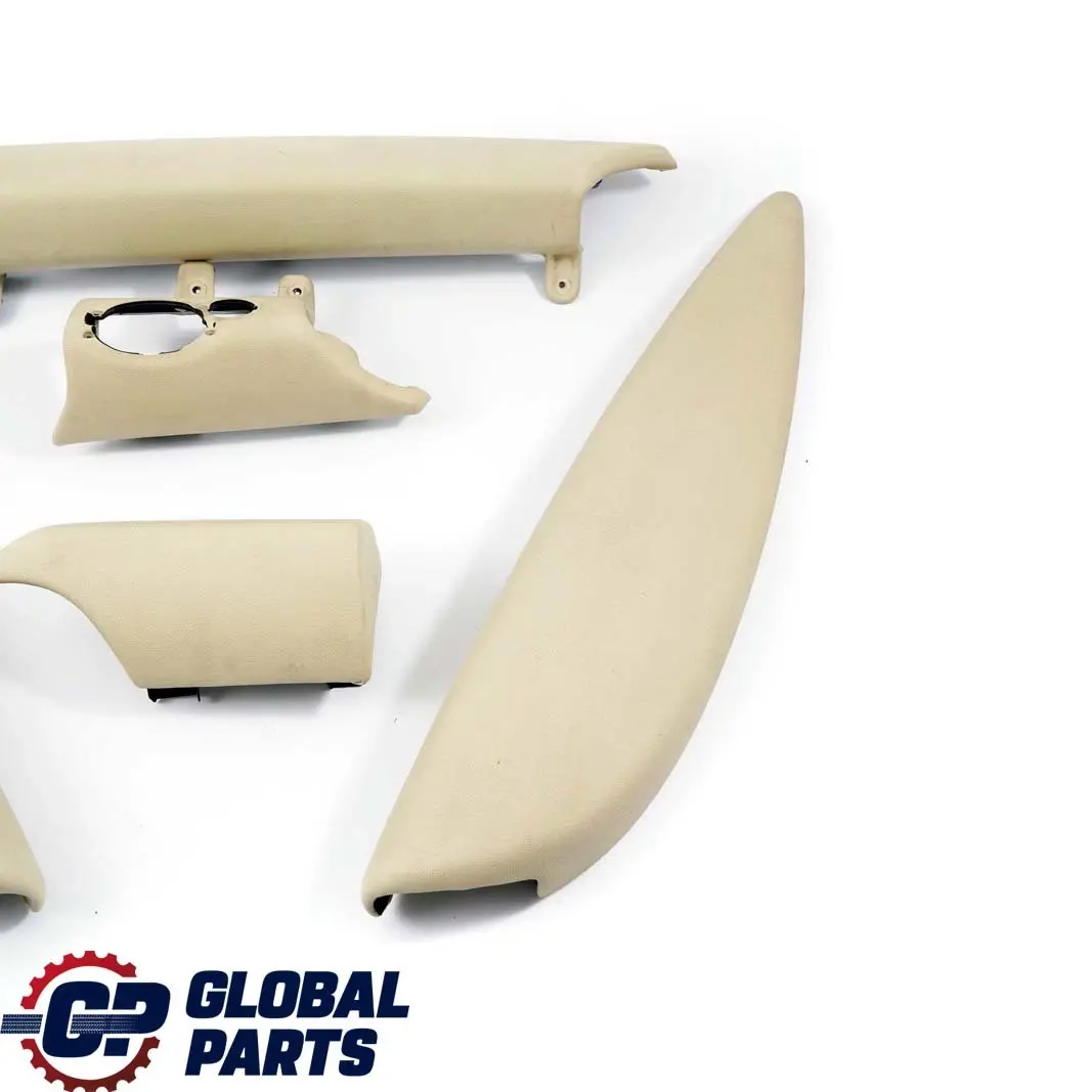 BMW Mini Cooper 3 R56 R57 Dashboard Dash Lower Trim Set Kit Cover Cream White