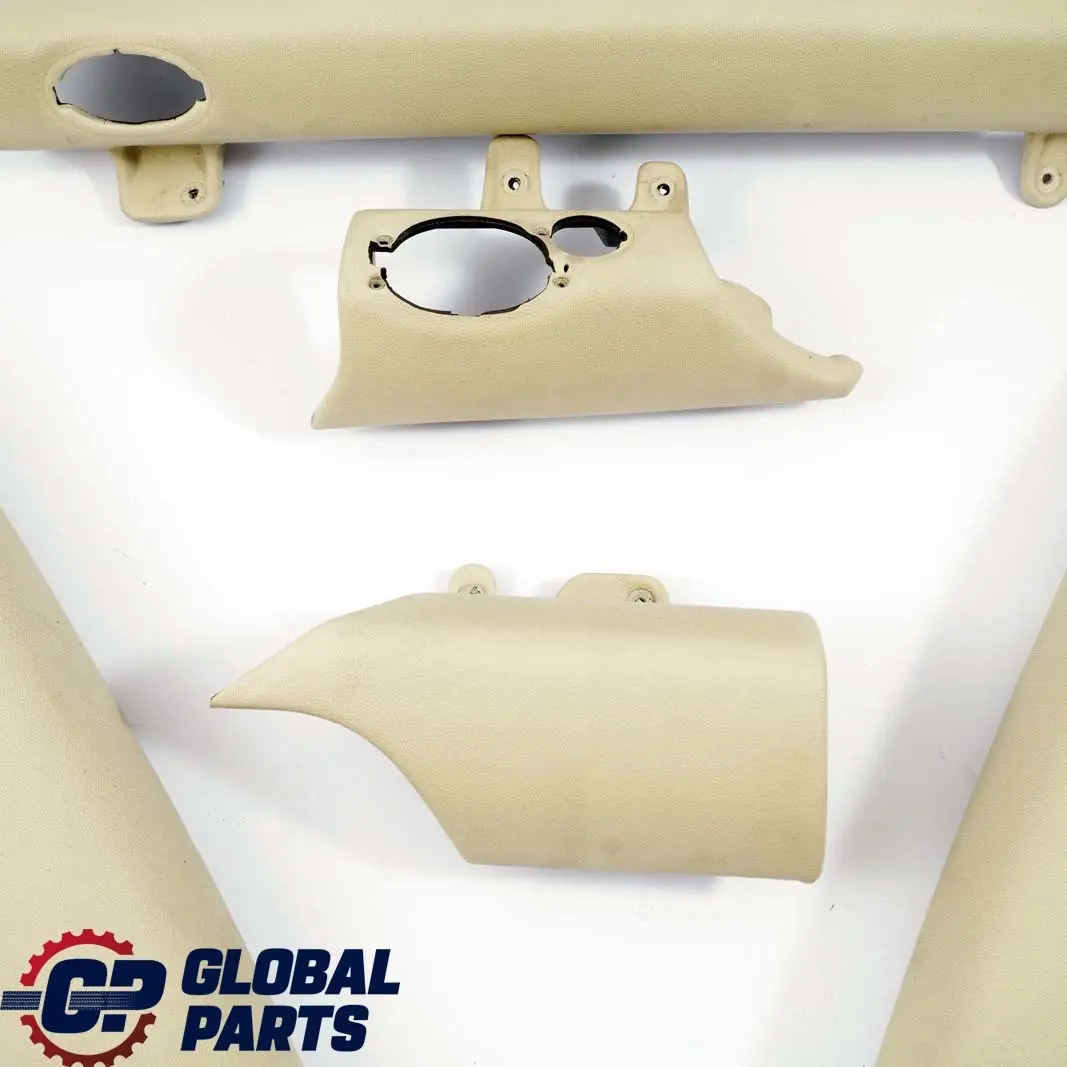 BMW Mini Cooper 3 R56 R57 Dashboard Dash Lower Trim Set Kit Cover Cream White