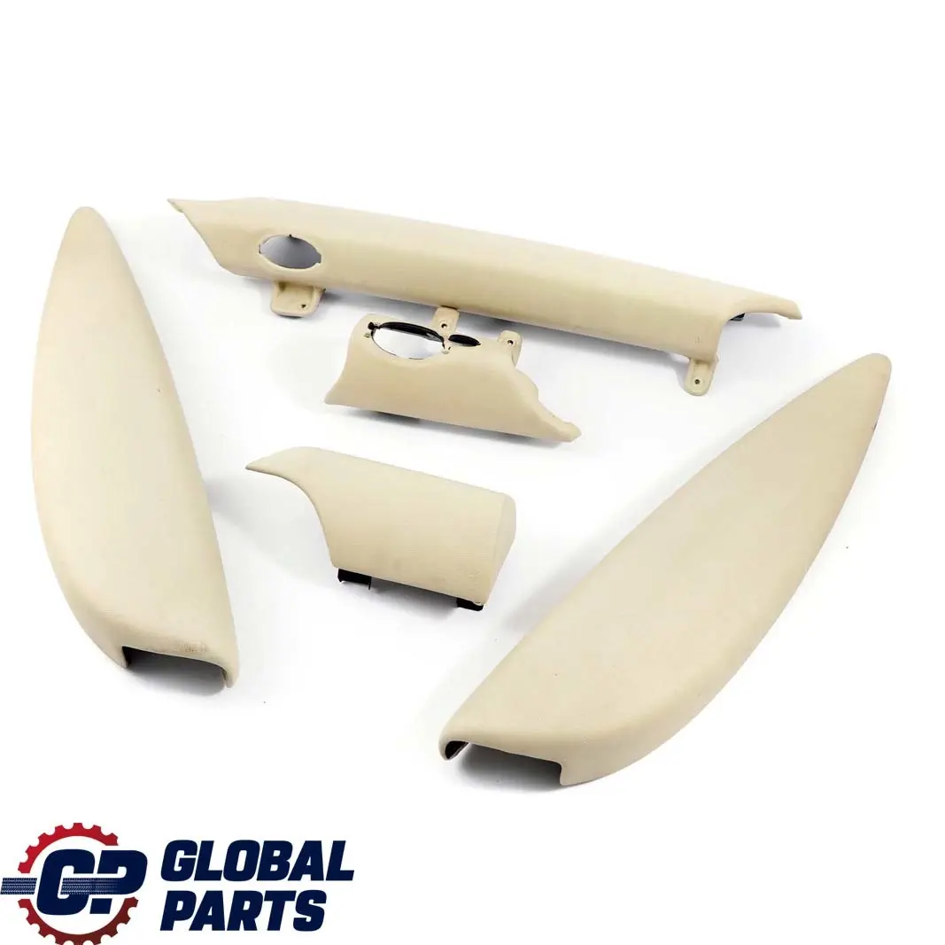 BMW Mini Cooper 3 R56 R57 Dashboard Dash Lower Trim Set Kit Cover Cream White