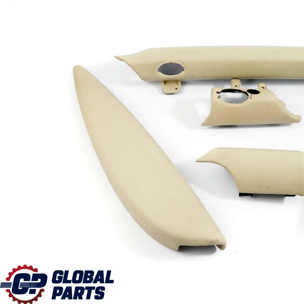 BMW Mini Cooper 3 R56 R57 Dashboard Dash Lower Trim Set Kit Cover Cream White