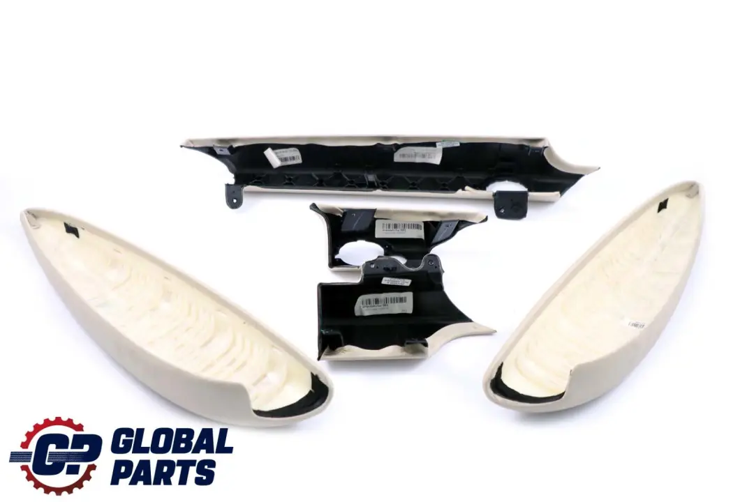 BMW Mini Cooper 3 R56 R57 Dashboard Dash Lower Trim Set Kit Cream White