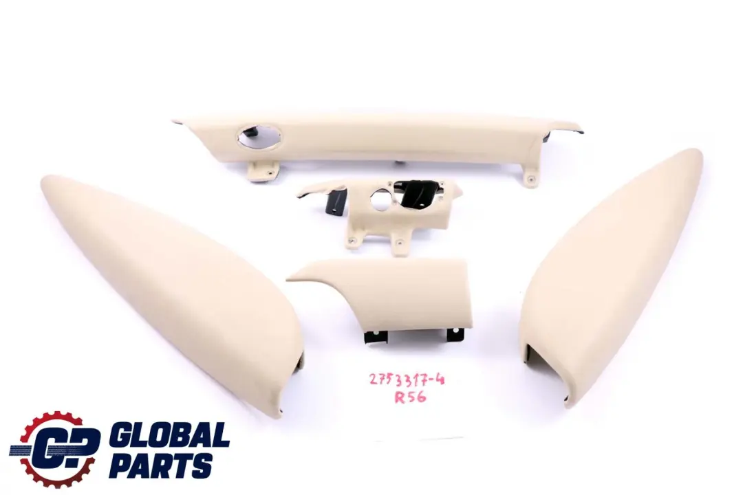 BMW Mini Cooper 3 R56 R57 Dashboard Dash Lower Trim Set Kit Cream White