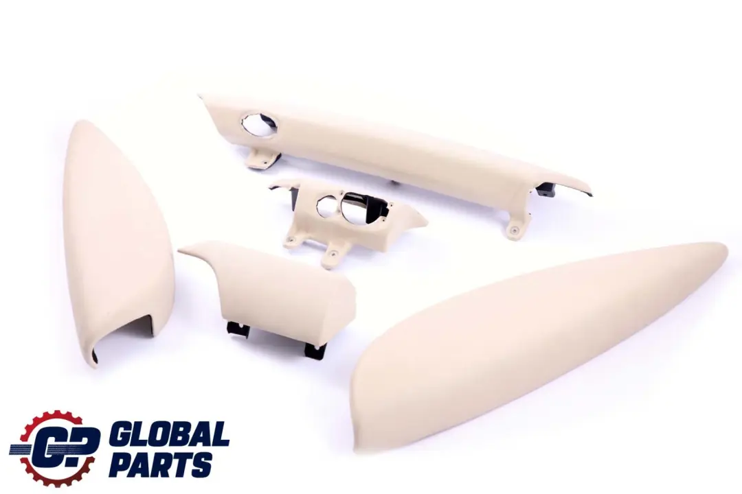 BMW Mini Cooper 3 R56 R57 Dashboard Dash Lower Trim Set Kit Cream White