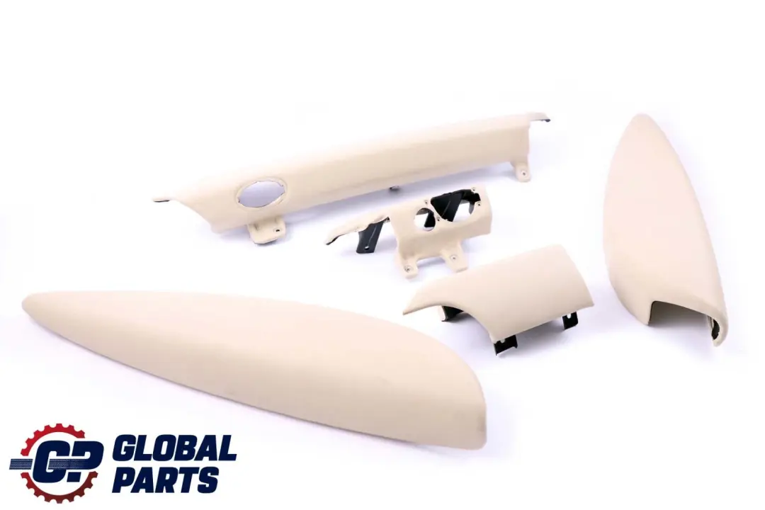 BMW Mini Cooper 3 R56 R57 Dashboard Dash Lower Trim Set Kit Cream White