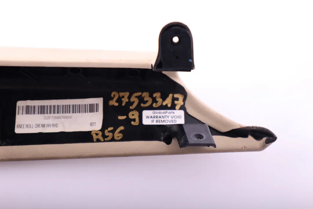 BMW Mini Cooper 9 R56 R57 Dashboard Dash Lower Trim Set Kit Cream White