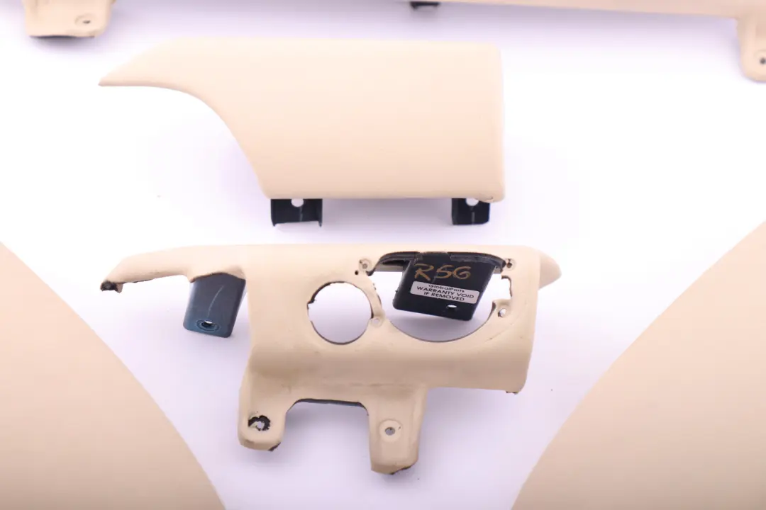 BMW Mini Cooper 9 R56 R57 Dashboard Dash Lower Trim Set Kit Cream White