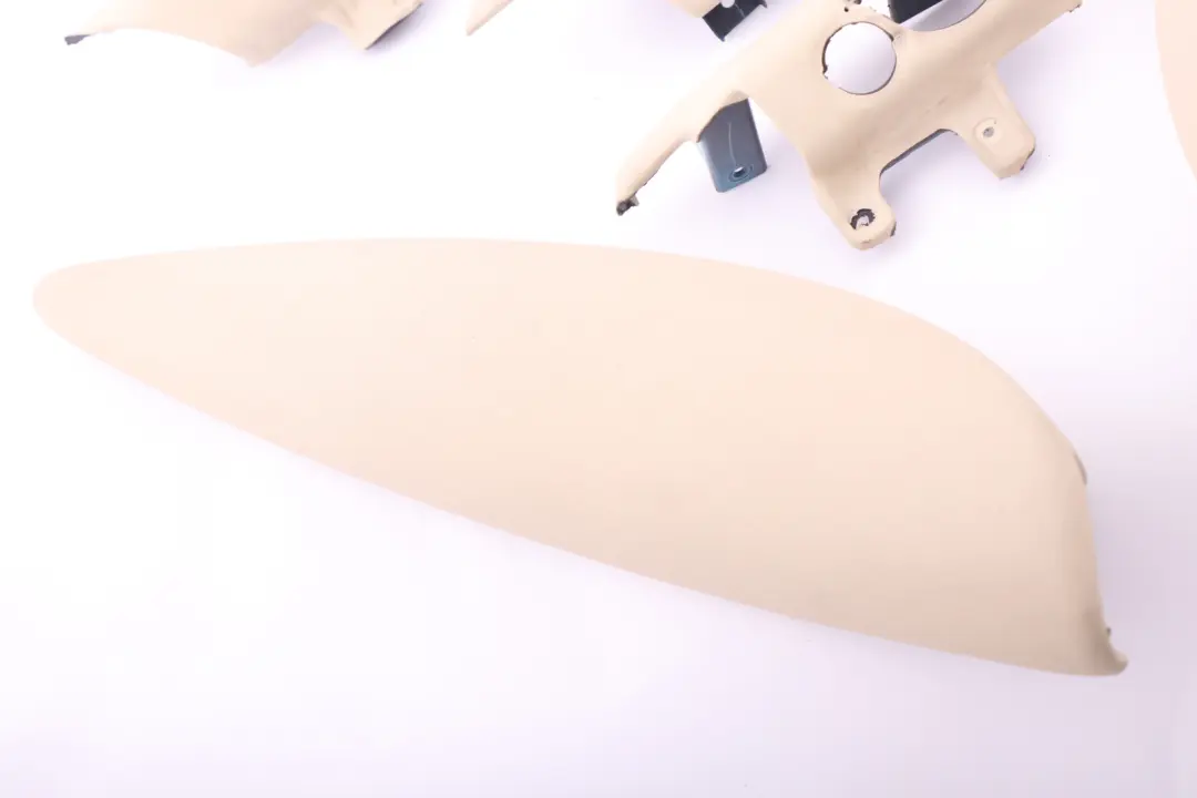 BMW Mini Cooper 9 R56 R57 Dashboard Dash Lower Trim Set Kit Cream White