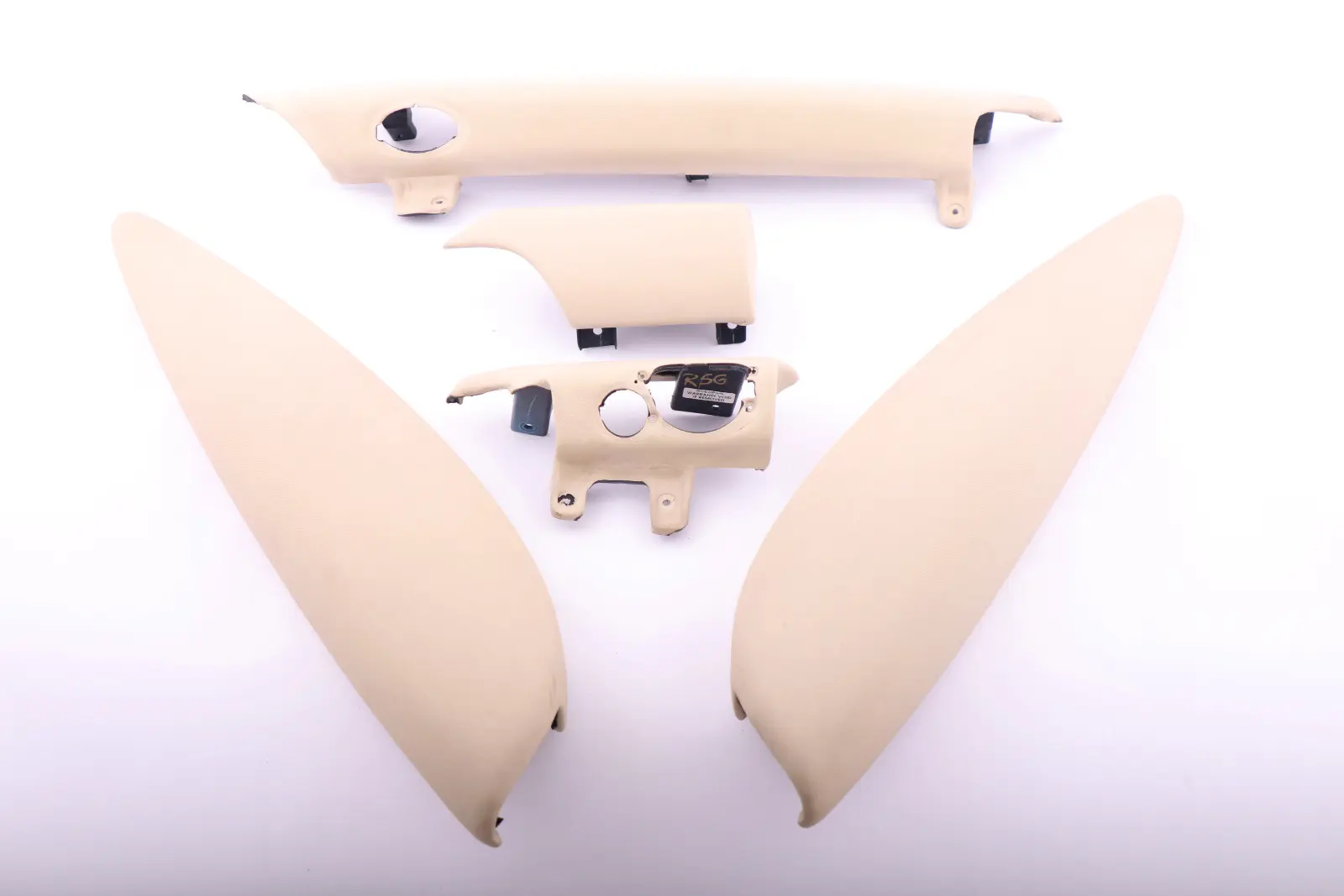 BMW Mini Cooper 9 R56 R57 Dashboard Dash Lower Trim Set Kit Cream White