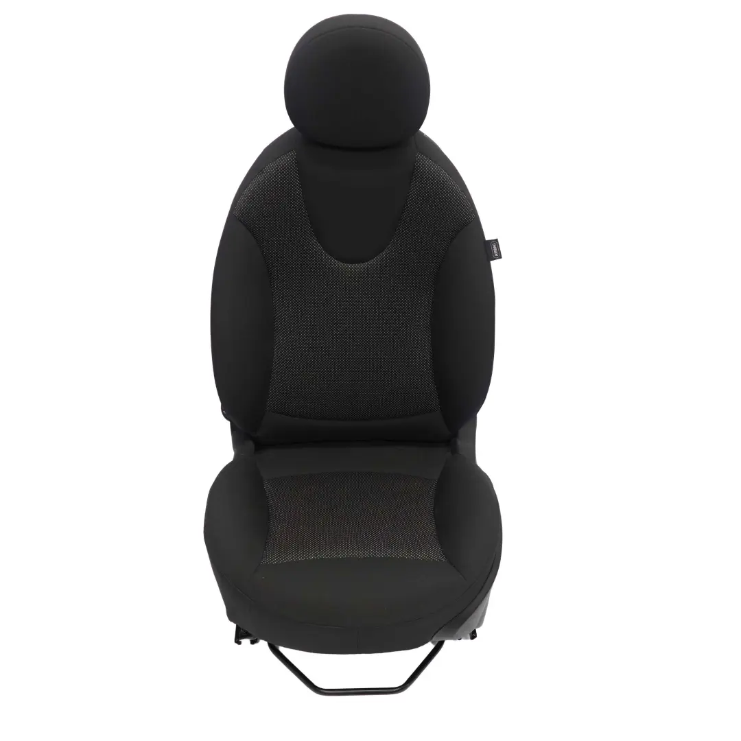 Mini Cooper R55 R56 Tela Interior Delantero Izquierdo Asiento Carbono Negro