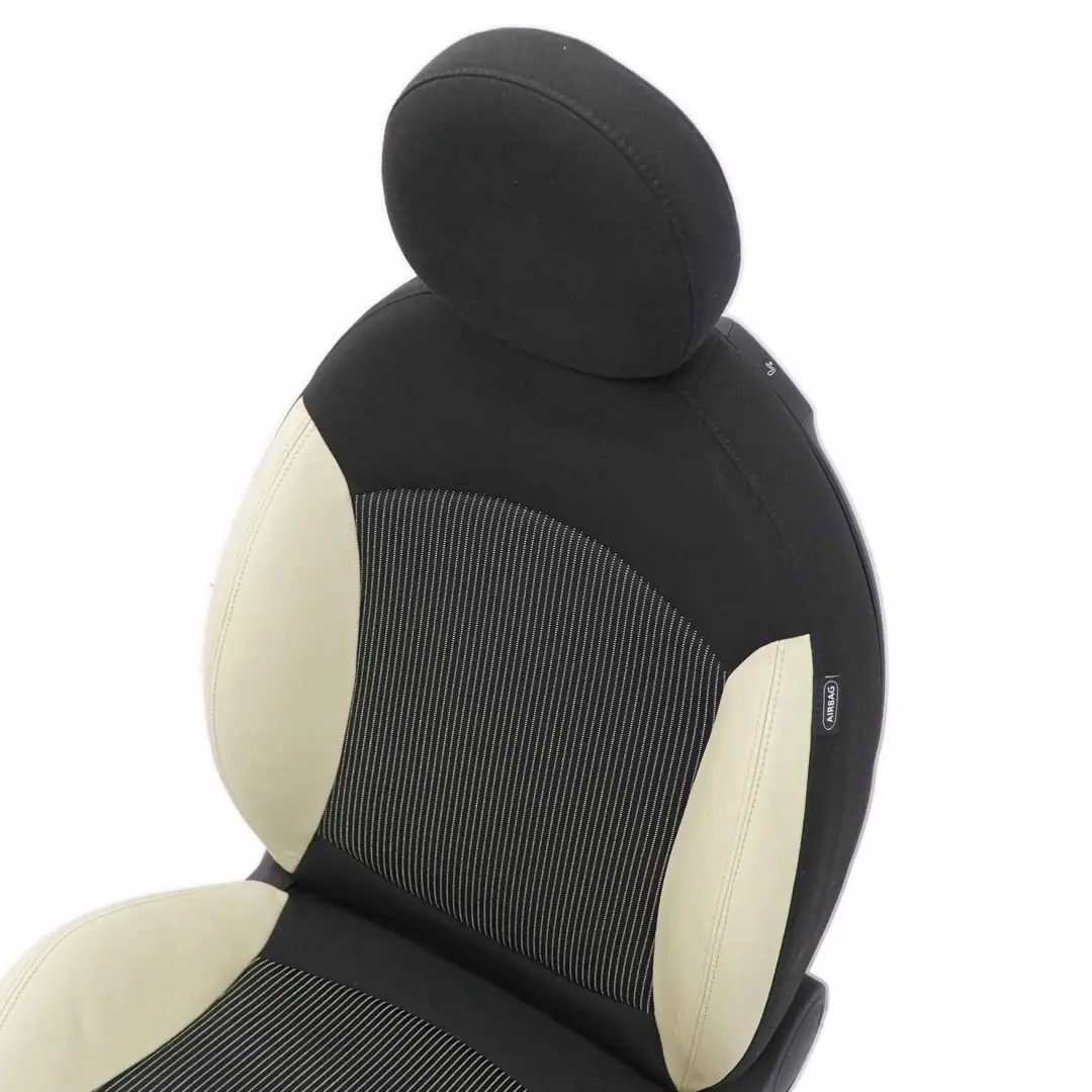 Front Seat MINI R55 R56 R57 Left N/S Sport Cloth Cream White Leather Ray