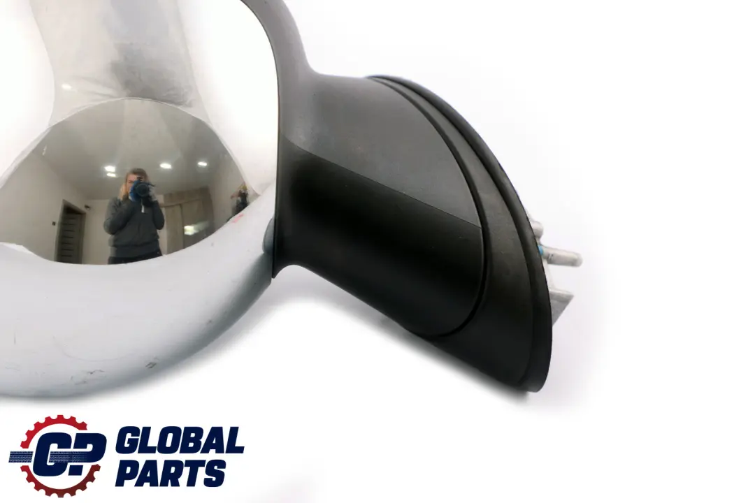 BMW Mini Cooper One 2 R55 R56 R57 Left Door Wing Mirror N/S Chrome 3 PINS