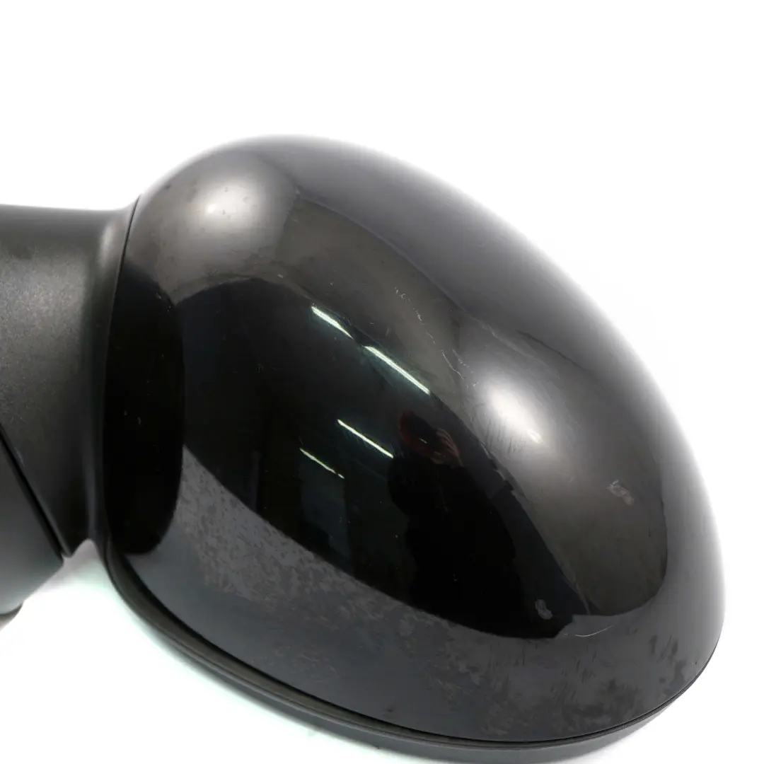 Mini Cooper One R55 R56 R57 Heated Left Door Wing Mirror N/S Midnight Black