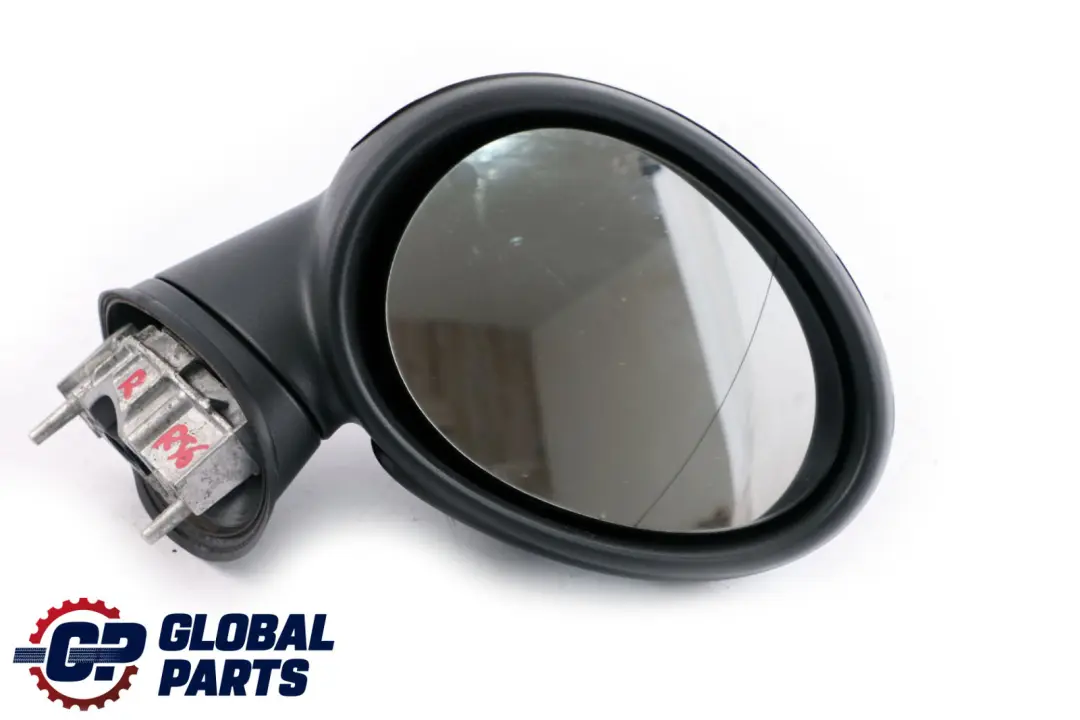 BMW Mini Cooper R55 R56 1 Right Door Wing Mirror O/S Checkered Black White