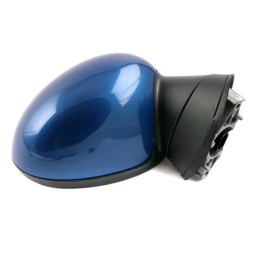 Mini Cooper R55 R56 1 Right Driver Door Wing Mirror O/S Lightning Blue A63