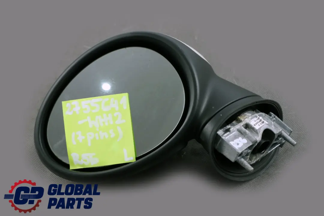 BMW Mini Cooper One 2 R55 R56 Left Door Wing Mirror Power Fold N/S White 7 Pins