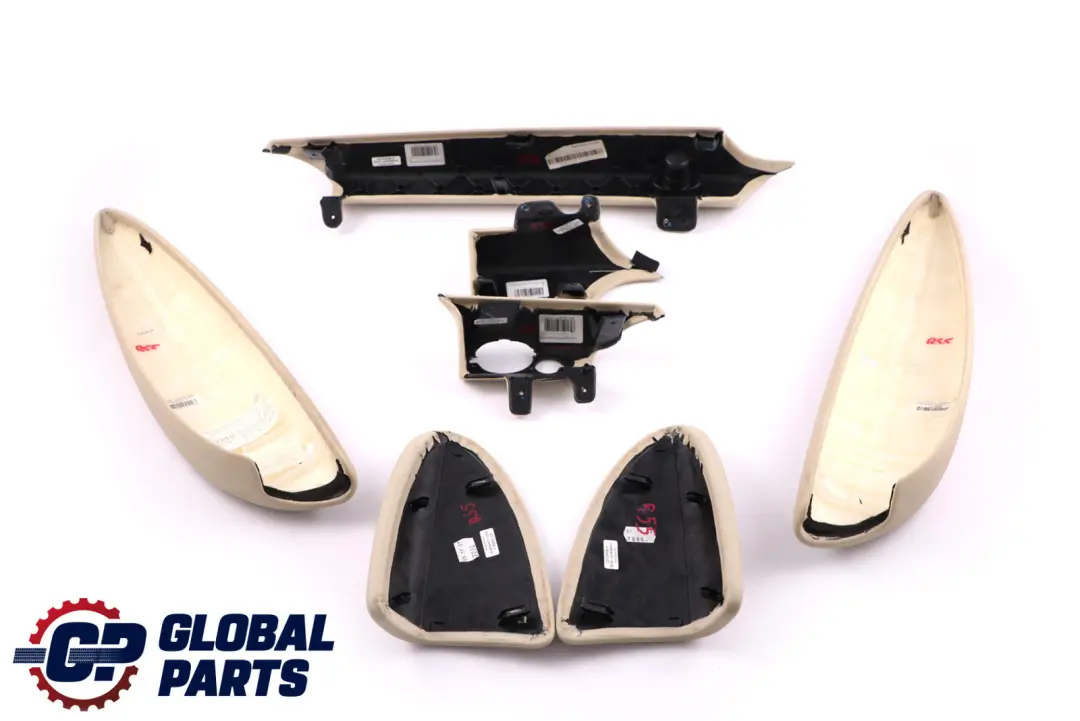 Mini Clubman R55 Dashboard Dash Armrest Lower Trim Cover Set Cream White