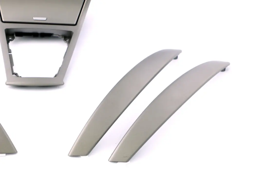 BMW X3 Series E83 Set Trim Strip Door Gearshift Gear Cover Titan Matt Silver