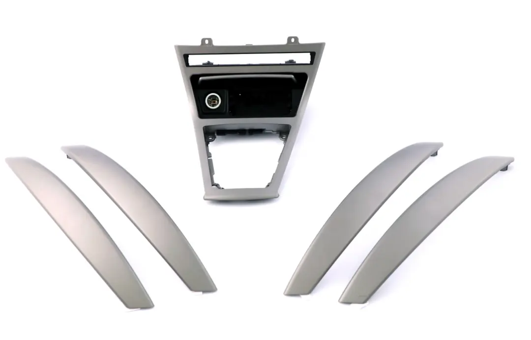 BMW X3 Series E83 Set Trim Strip Door Gearshift Gear Cover Titan Matt Silver