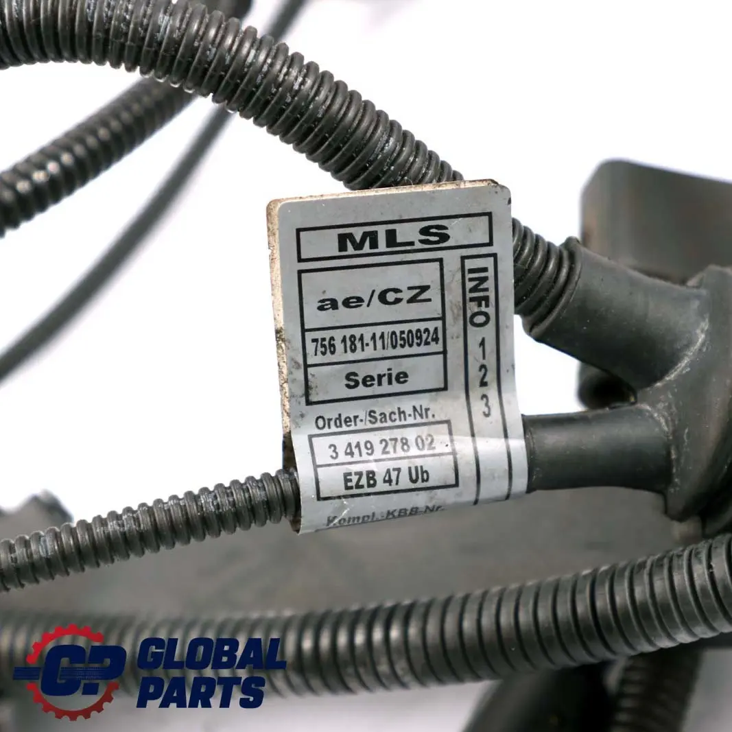 BMW X3 Series E83 3.0d M57N2 Wiring Harness Engine Module 3419278 3419282