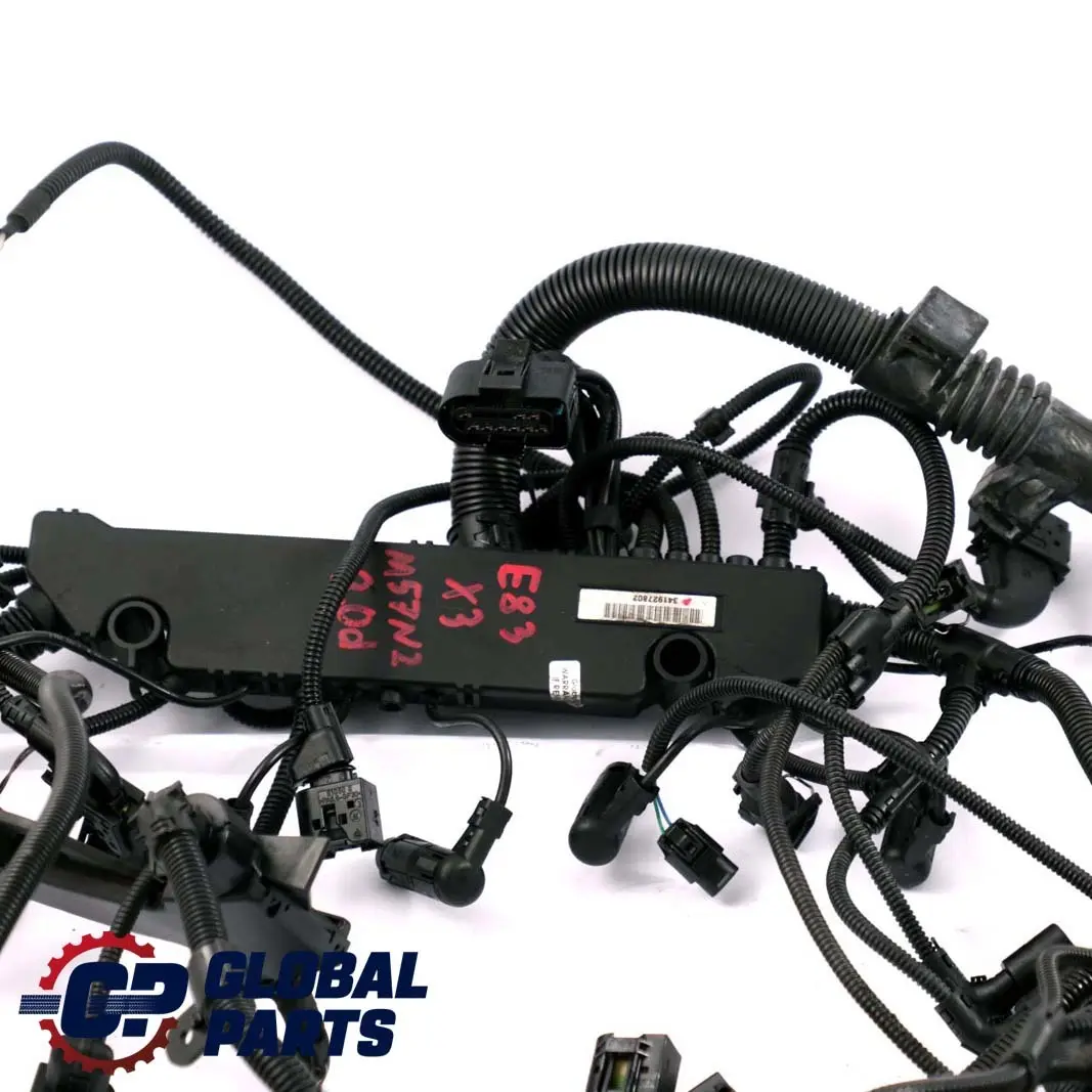 BMW X3 Series E83 3.0d M57N2 Wiring Harness Engine Module 3419278 3419282