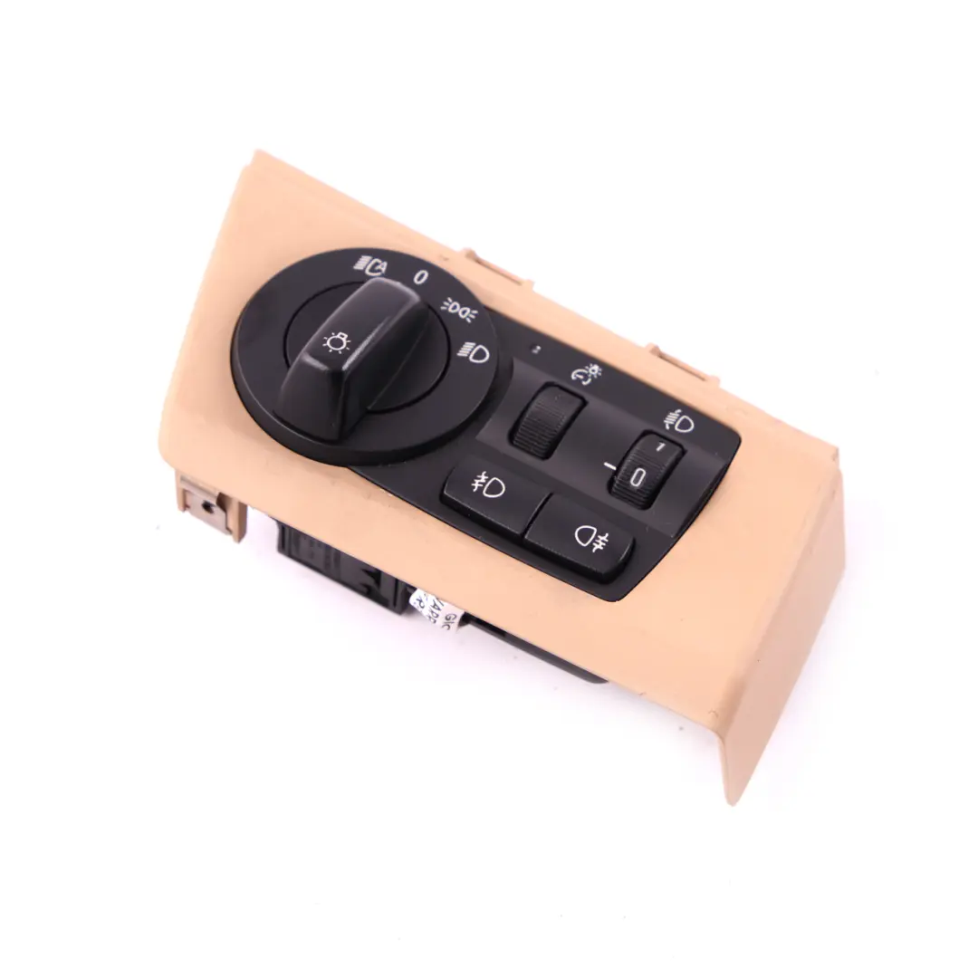 BMW X3 Series E83 LCI Light Headlight Control Element Switch Panel Beige 3420283