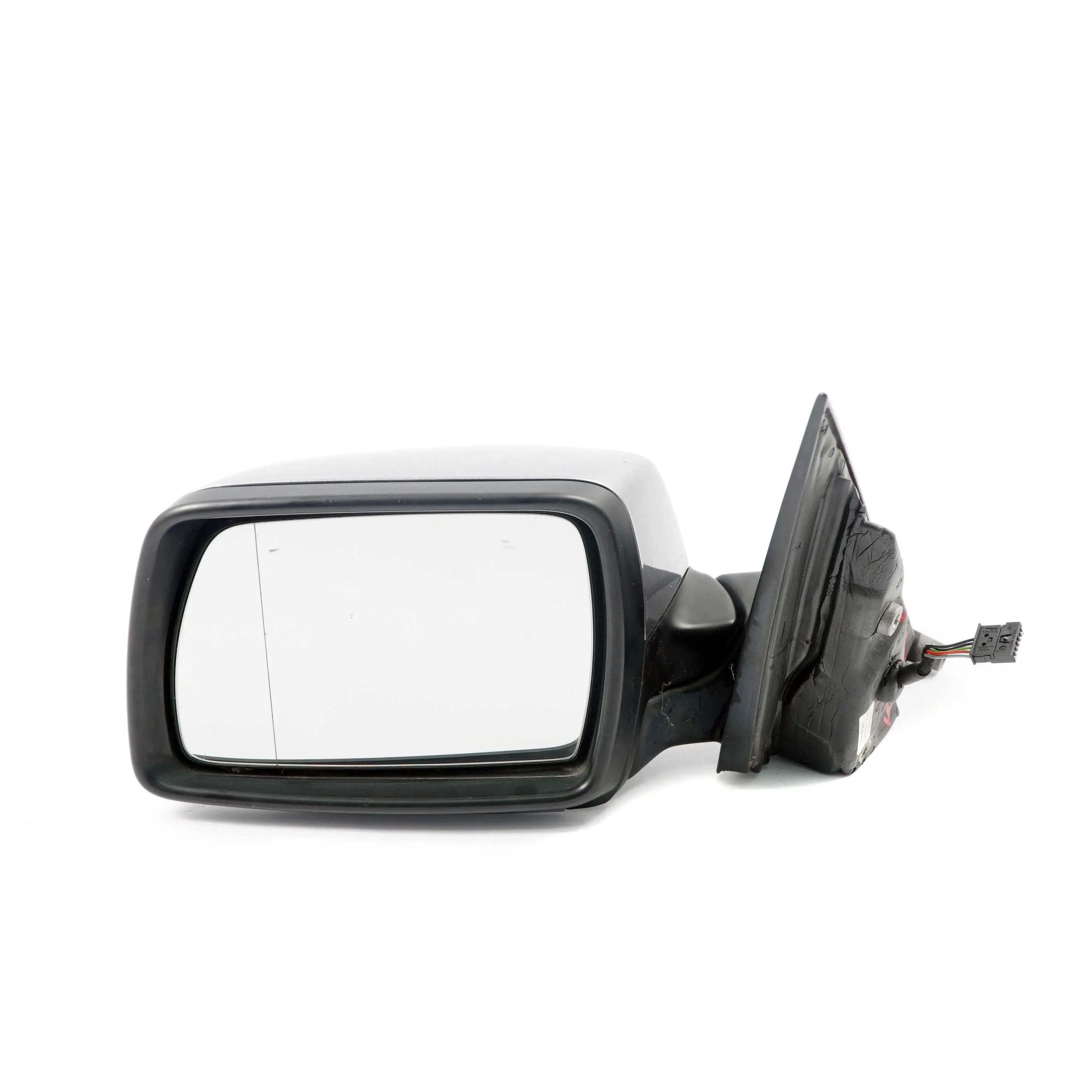 BMW X3 E83 4 Heated Left Door N/S Wing Mirror Silbergrau Silver Grey A08