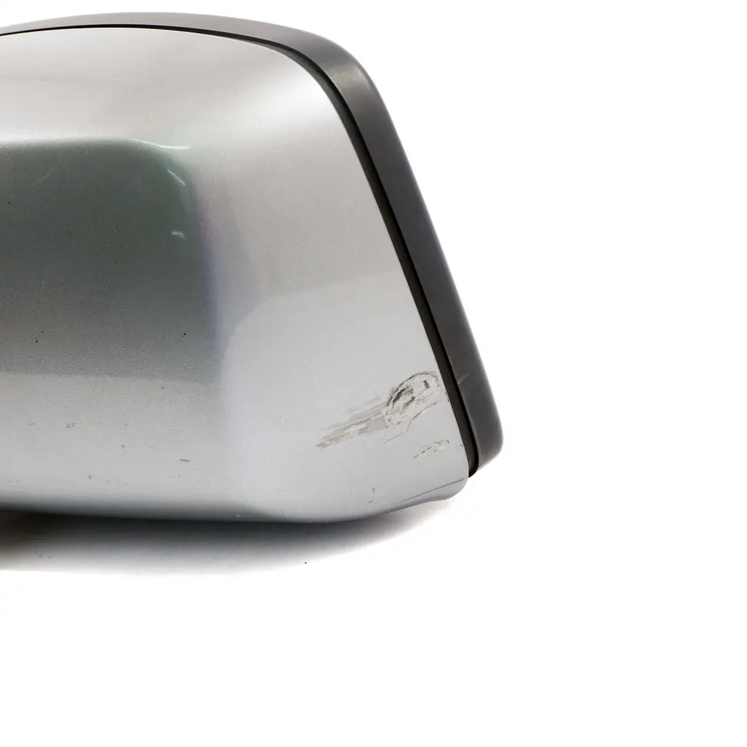 BMW X3 E83 4 Heated Left Door N/S Wing Mirror Silbergrau Silver Grey A08