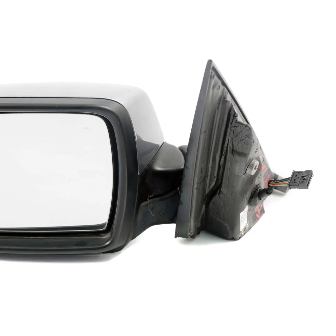 BMW X3 E83 4 Heated Left Door N/S Wing Mirror Silbergrau Silver Grey A08