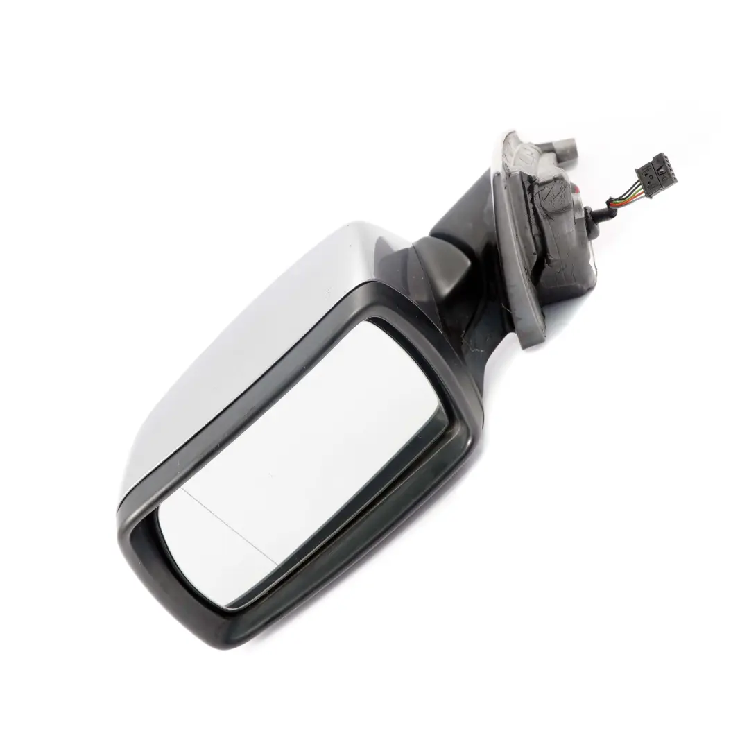 BMW X3 E83 4 Heated Left Door N/S Wing Mirror Silbergrau Silver Grey A08