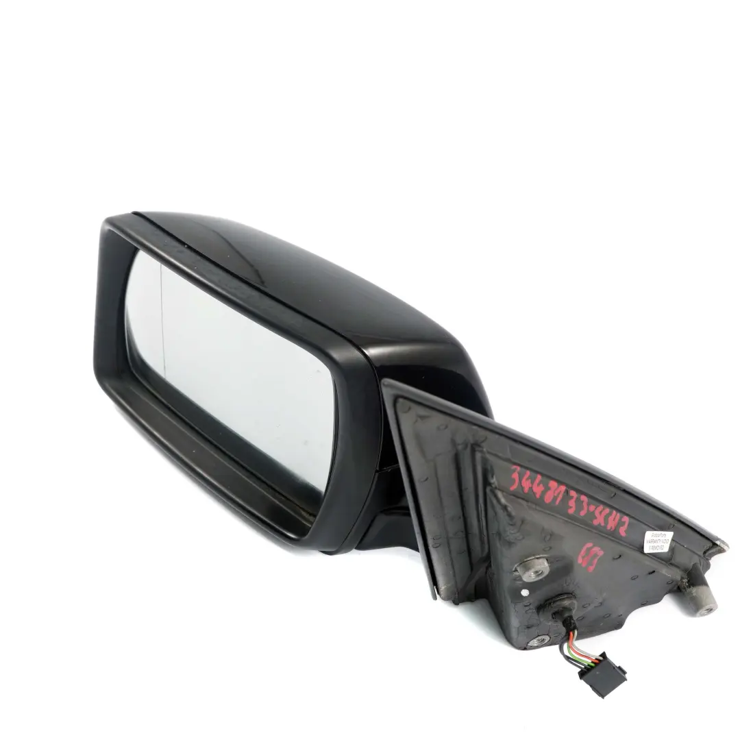 Door Wing Mirror BMW X3 E83 2 Left N/S Heated Outside Schwarz 2 Black 668