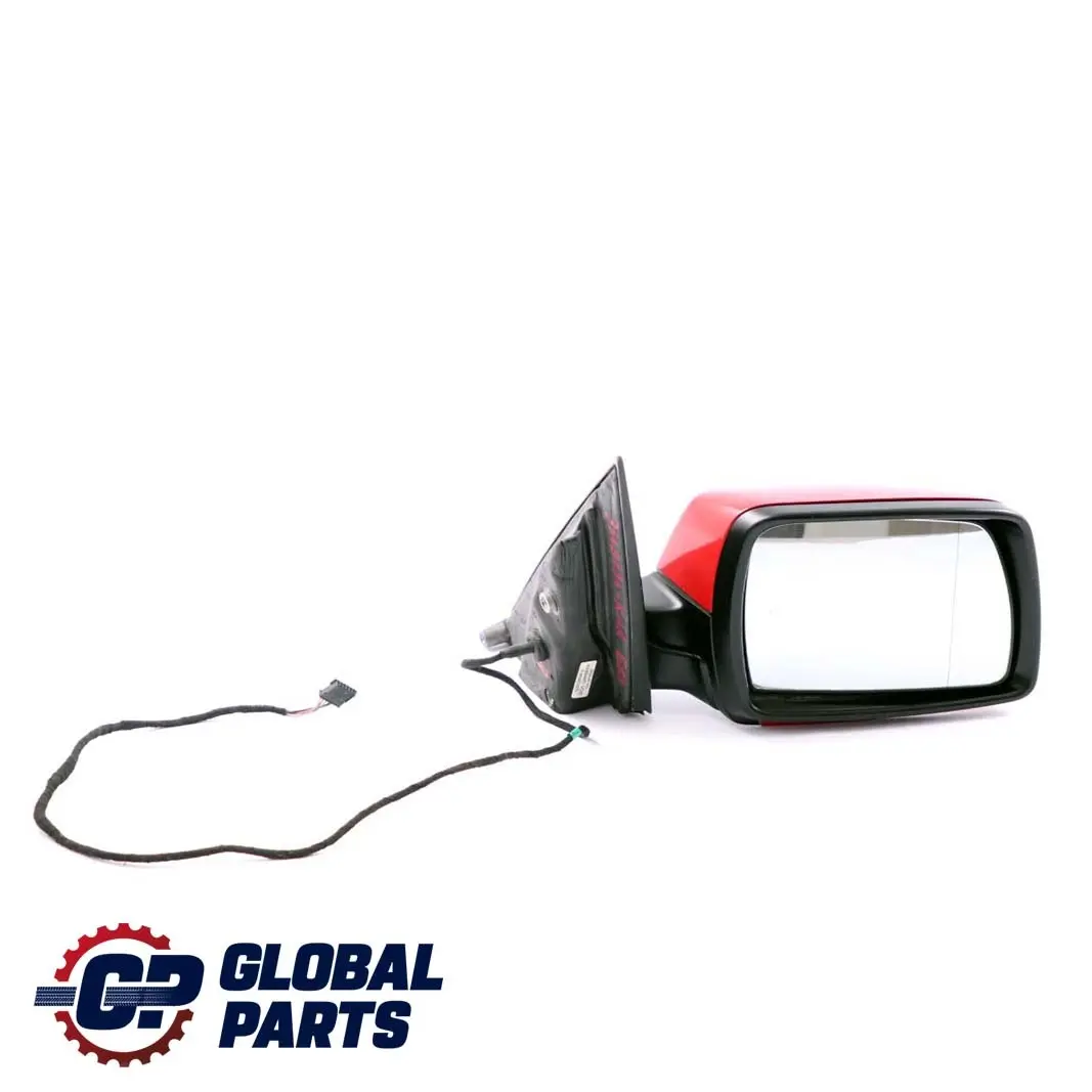 BMW X3 Series E83 Heated Right Door Wing Mirror O/S Door Karmesinrot Red A61