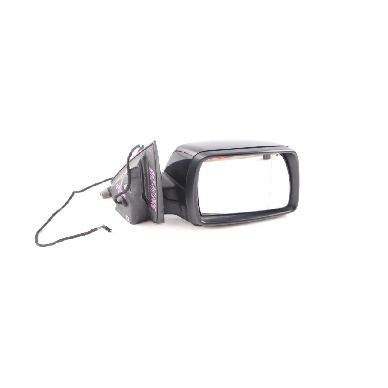 BMW X3 E83 Wing Mirror Heated Door Right O/S Rubinschwarz Ruby Black - S23