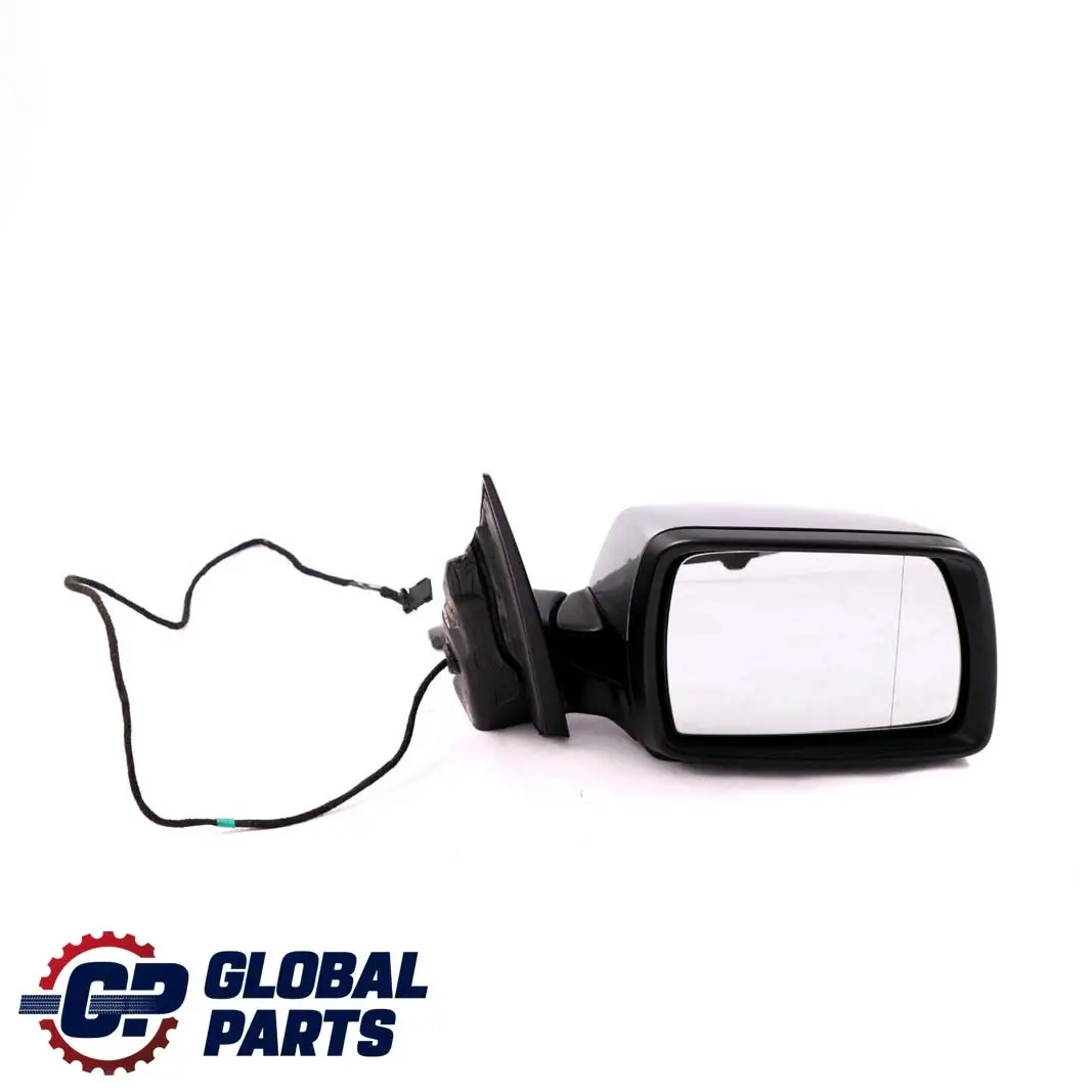 BMW X3 Series 1 E83 Heated Right Door Wing Mirror O/S Silbergrau Silver Grey