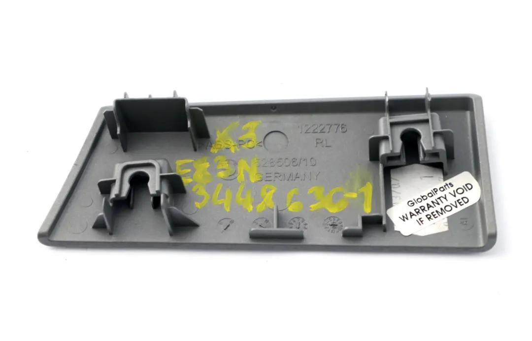 Decor Cover Instrument Panel Right O/S Titanium Light BMW X3 Series 1 E83 LCI - SKU rhd-3448636-1 - Part number 3448636
