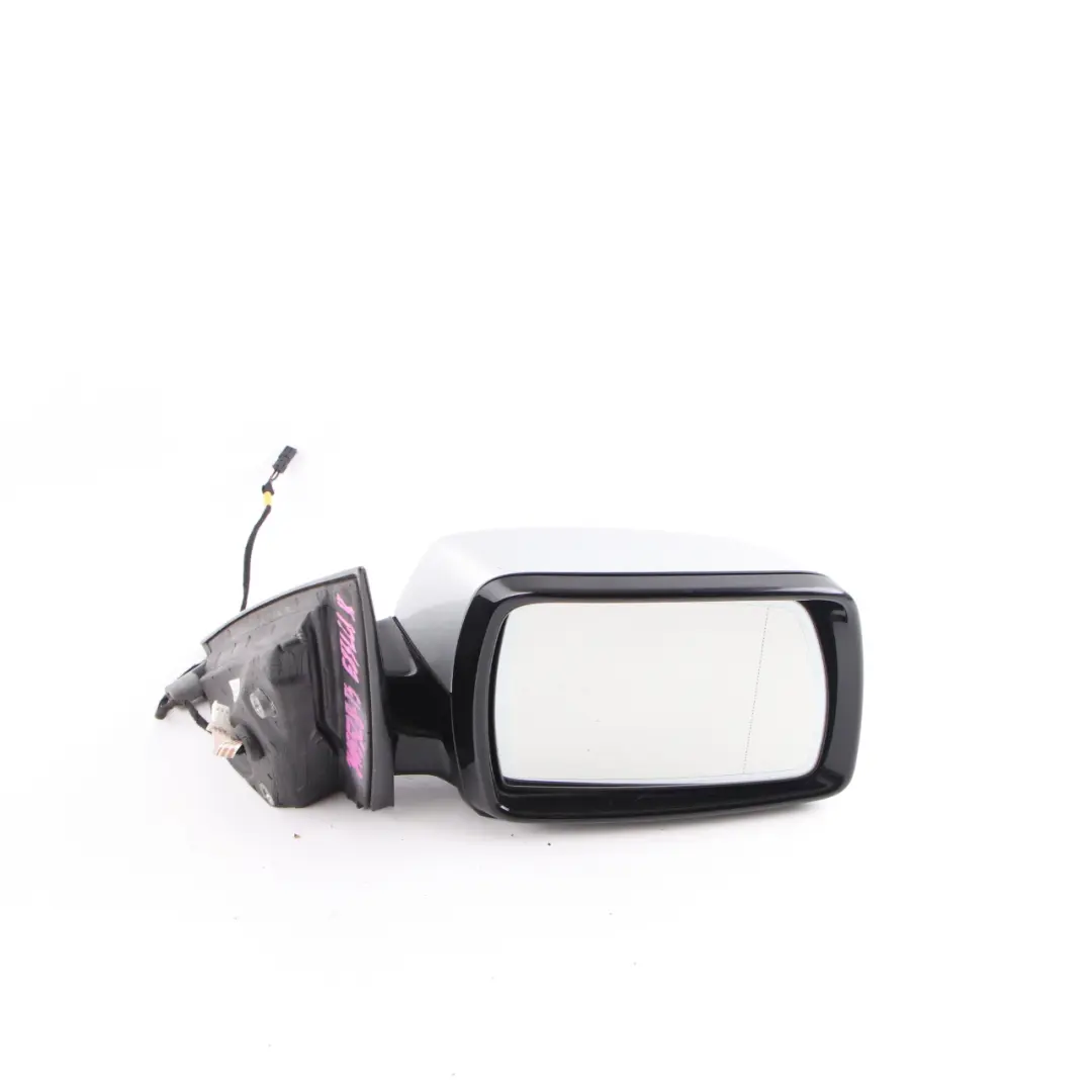 BMW X3 E83 LCI Wing Mirror High Gloss Auto Dip Right O/S Titan Silver - 354