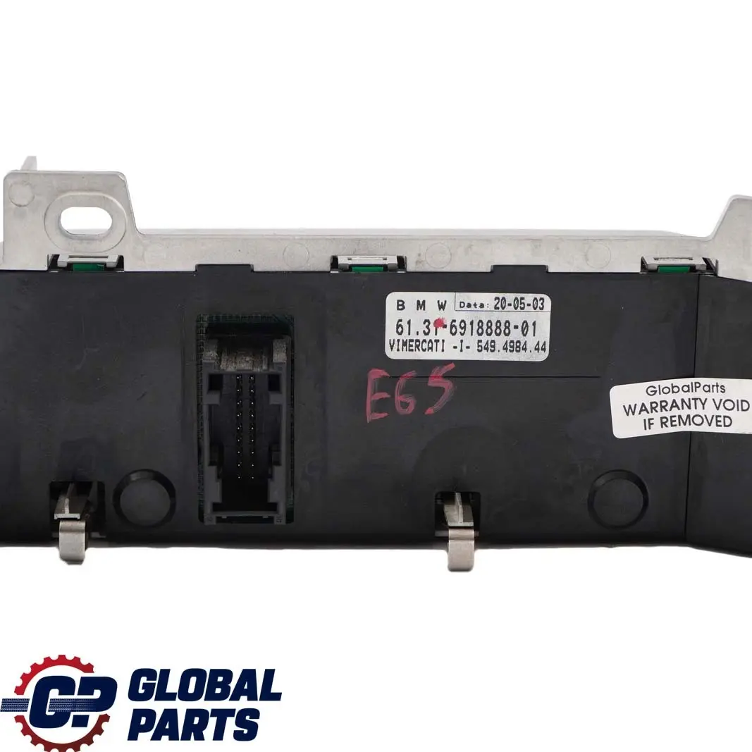 BMW 7 Series E65 E66 Headlight Control Element Light Switch Grey 6918888