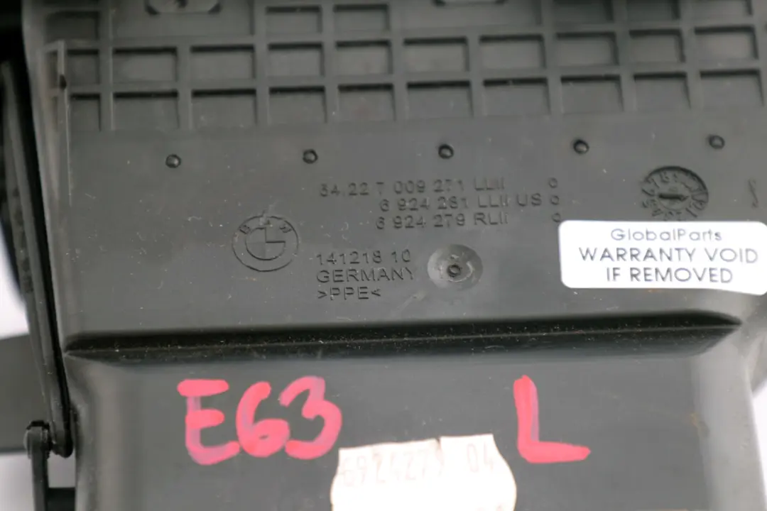 BMW 6 Series E63 E64 Fresh Air Grille Passenger Side Left N/S 6924279