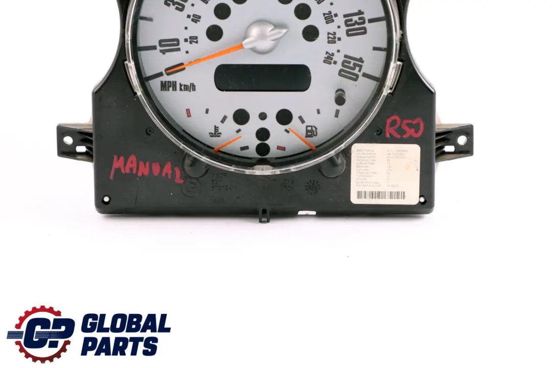 Mini Cooper One R50 R52 Speedometer Speedo Clock Instrument Cluster 6928883