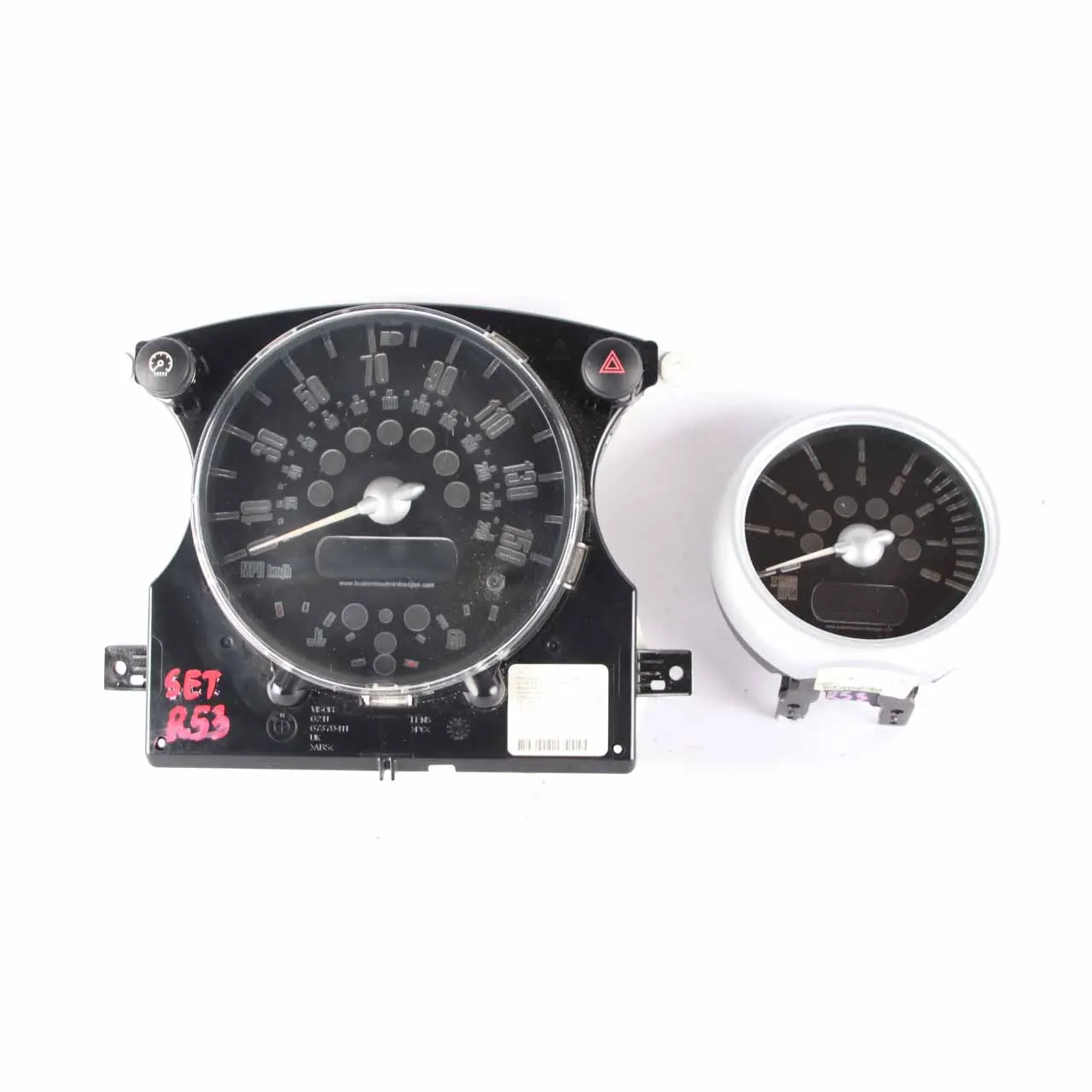  Instrument Cluster Set Mini R50 Speedometer Rev Clock Black Manual 6932506