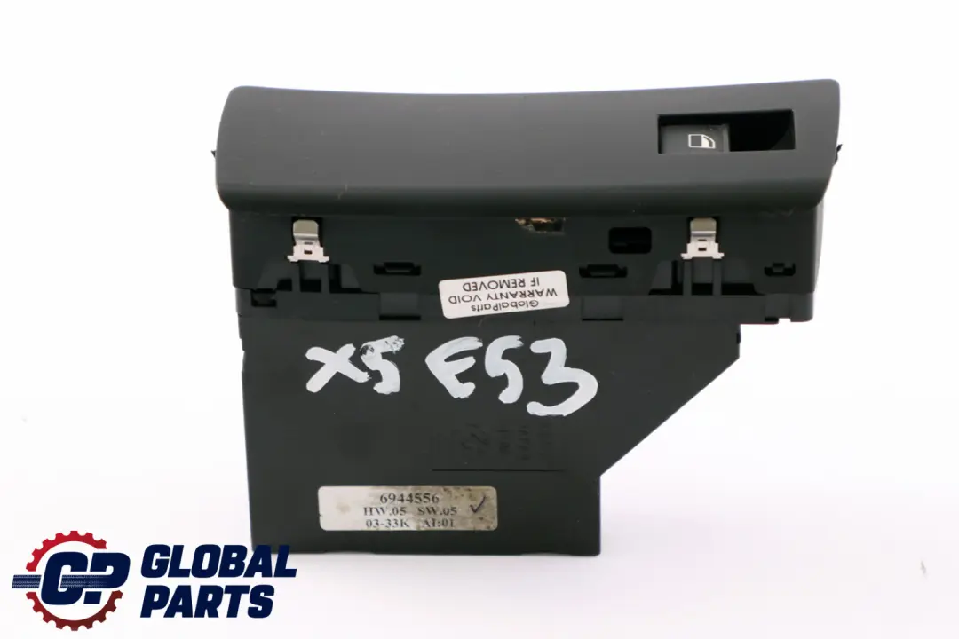 BMW X5 Series E53 Front Passenger Side Switch Window Left N/S Black 6944556